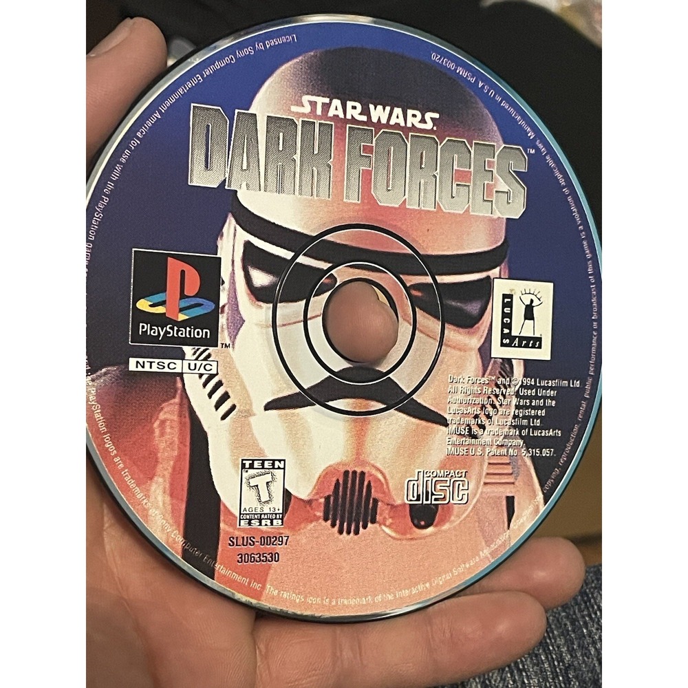 Star Wars Dark Forces Game Sony PlayStation 1 PS1 Black Label  Disc Only , Untes